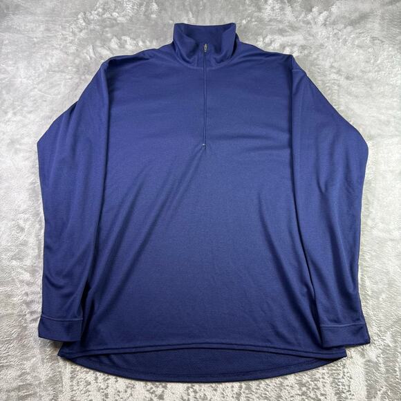 VTG Patagonia Capilene USA made navy lightweight 1/4 zip pullover shirt mens L - Picture 1 of 5